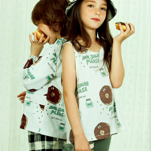 도넛 민소매 티셔츠