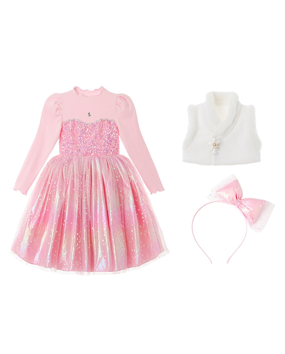 [추석기획] 프리미엄 오로라 공주 튜튜 드레스(Pink) SET